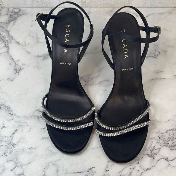 Escada Rhinestone Embellished Heels 40.5 - Picture 2 of 7